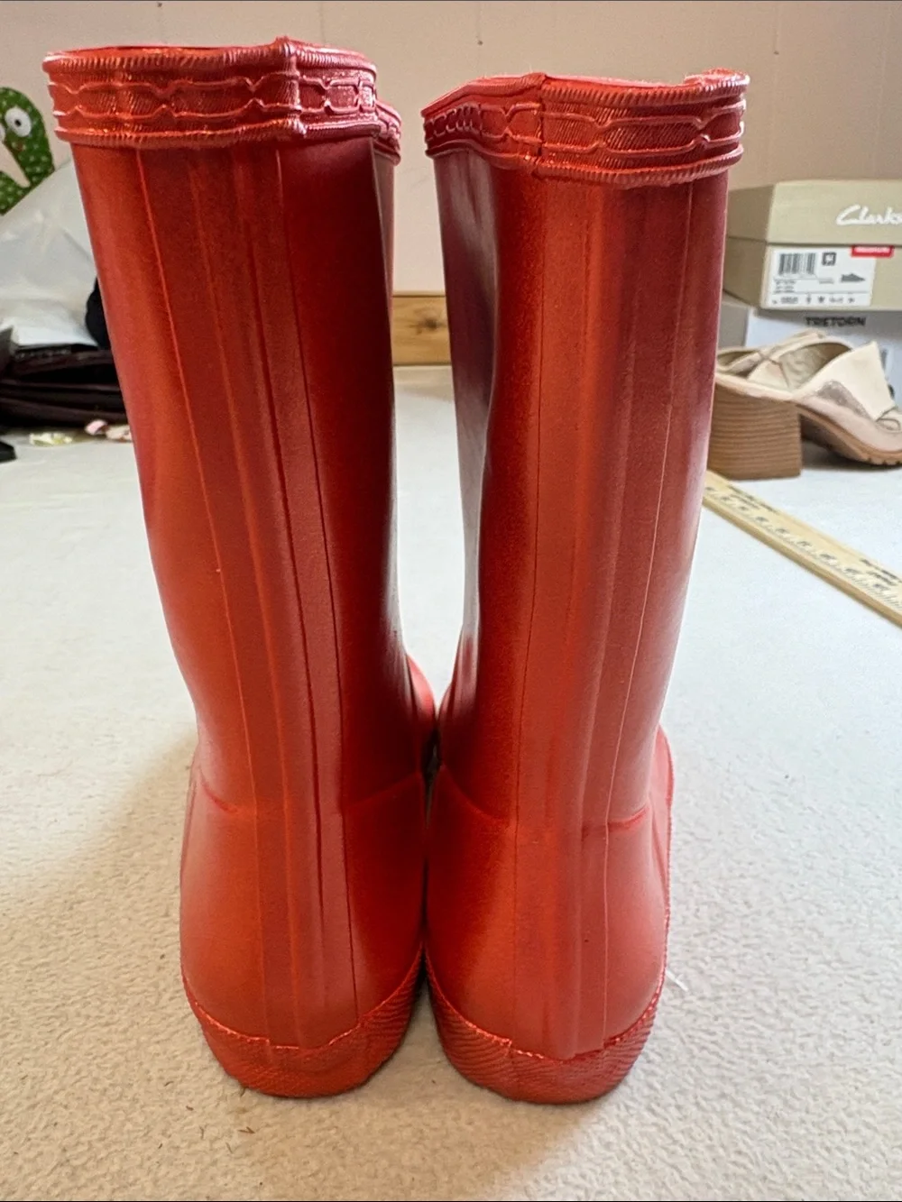 Hunter Kids orange red gloss